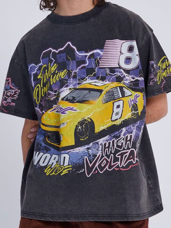 PacSun Other - PacSun High Voltage Racing Tee - Black and Yellow